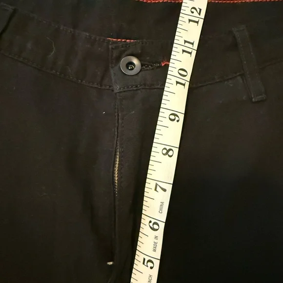 Raleigh Denim Jones Canvas Trouser Black Chino Size 32x34